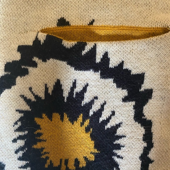 *Anthropologie* Retro Knit Floral Mini Dress SIZE XS - Picture 4 of 4